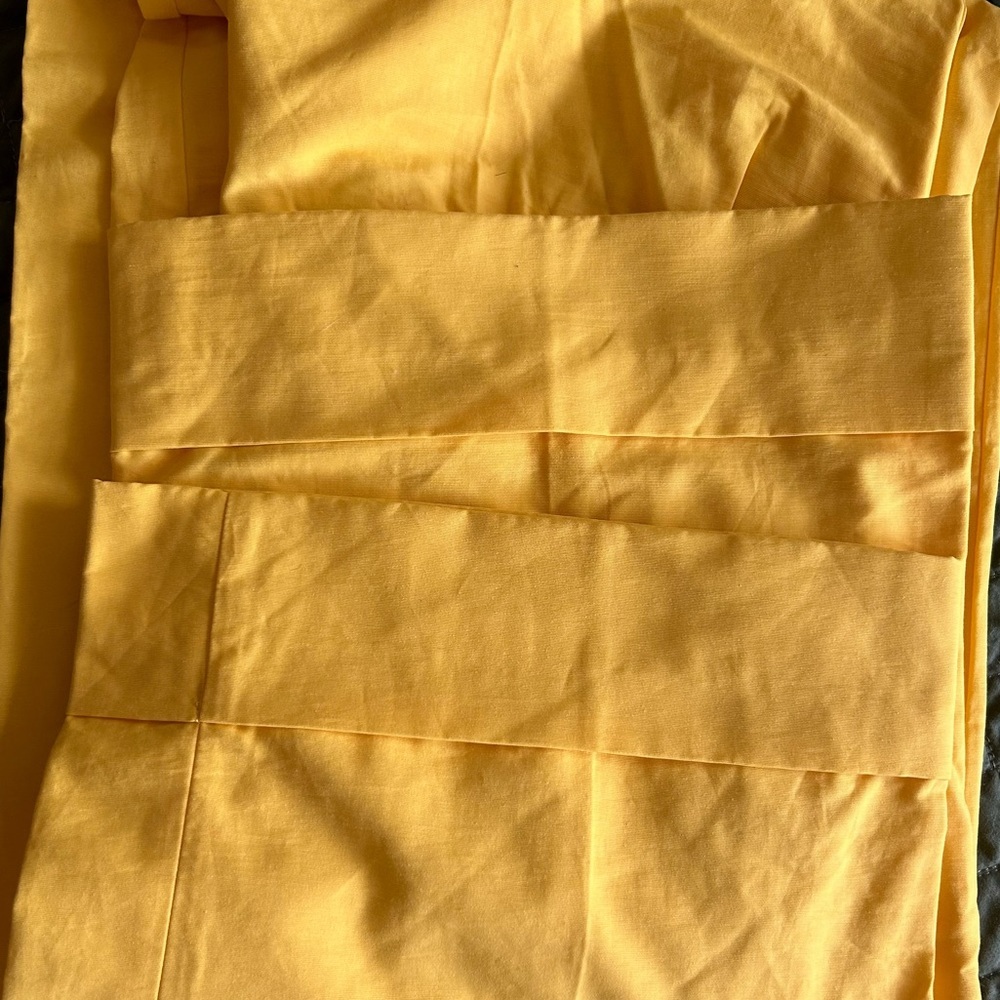Banana Republic Yellow High-Waist Paperbag Wide-Leg Pants (Size 4P) - Picture 8 of 8